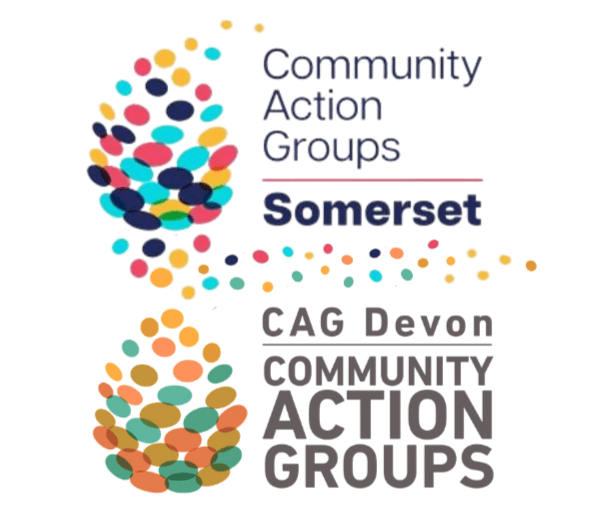 CAG Somerset and CAG Devon logos